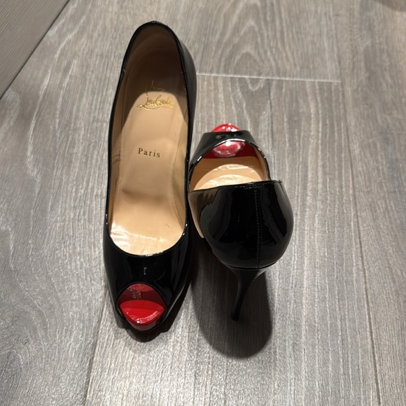 SUPER CUTE Christian Louboutin 120 mm platform pumps - Patent calf leather. - Picture 4 of 8